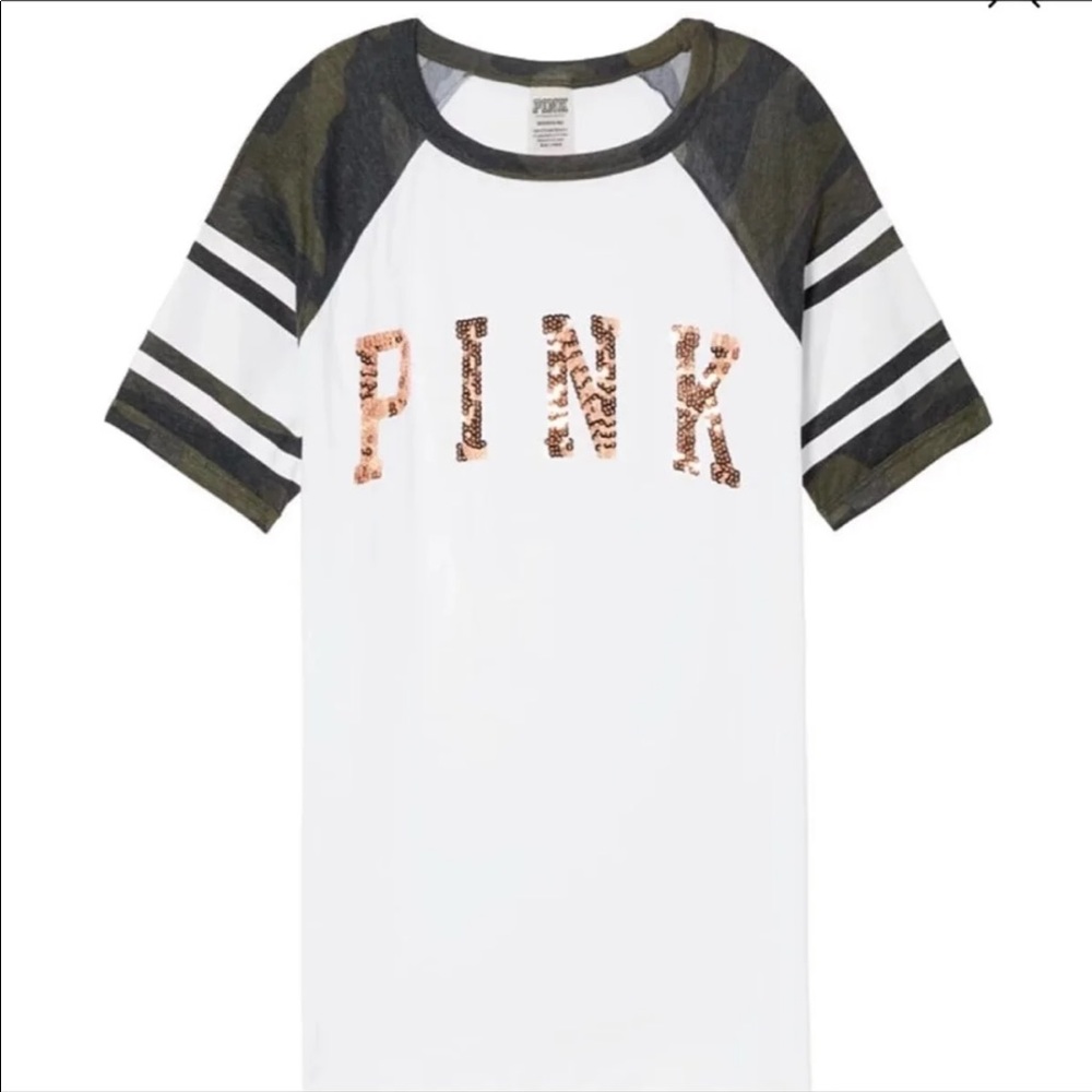🆕 PINK BLING PERFECT CREW TEE